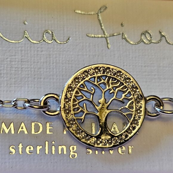 Mia Fiore Italy Sterling Silver -Tree Of Life - Bracelet New Boxed - Picture 5 of 12
